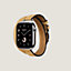 Bracelet Apple Watch Hermès Double Tour 42&nbsp;mm Attelage, Vue: vue de face, front, vue 3 sur 4