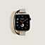 Bracelet Apple Watch Hermès Double Tour 42&nbsp;mm Attelage, Vue: vue de face, front, vue 4 sur 4