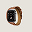 Bracelet Apple Watch Hermès Double Tour 42&nbsp;mm Attelage, Vue: vue de face, front, vue 3 sur 4