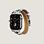 Bracelet Apple Watch Hermès Double Tour 42&nbsp;mm Attelage Animaux Bandana, Vue: vue de face, front, vue 3 sur 4