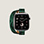 Bracelet Apple Watch Hermès Double Tour 42&nbsp;mm Attelage Animaux Bandana, Vue: vue de face, front, vue 4 sur 4