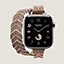 Bracelet Apple Watch Hermès Double Tour 42&nbsp;mm Bridon Liseré Attelage, Vue: vue de face, front, vue 4 sur 4