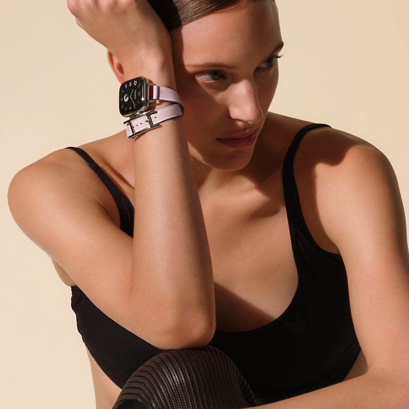 Bracelet Apple Watch Hermès Double Tour 42 mm Hapi Attelage