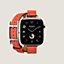 Bracelet Apple Watch Hermès Double Tour 42&nbsp;mm Hapi Attelage, Vue: vue de face, front, vue 4 sur 4