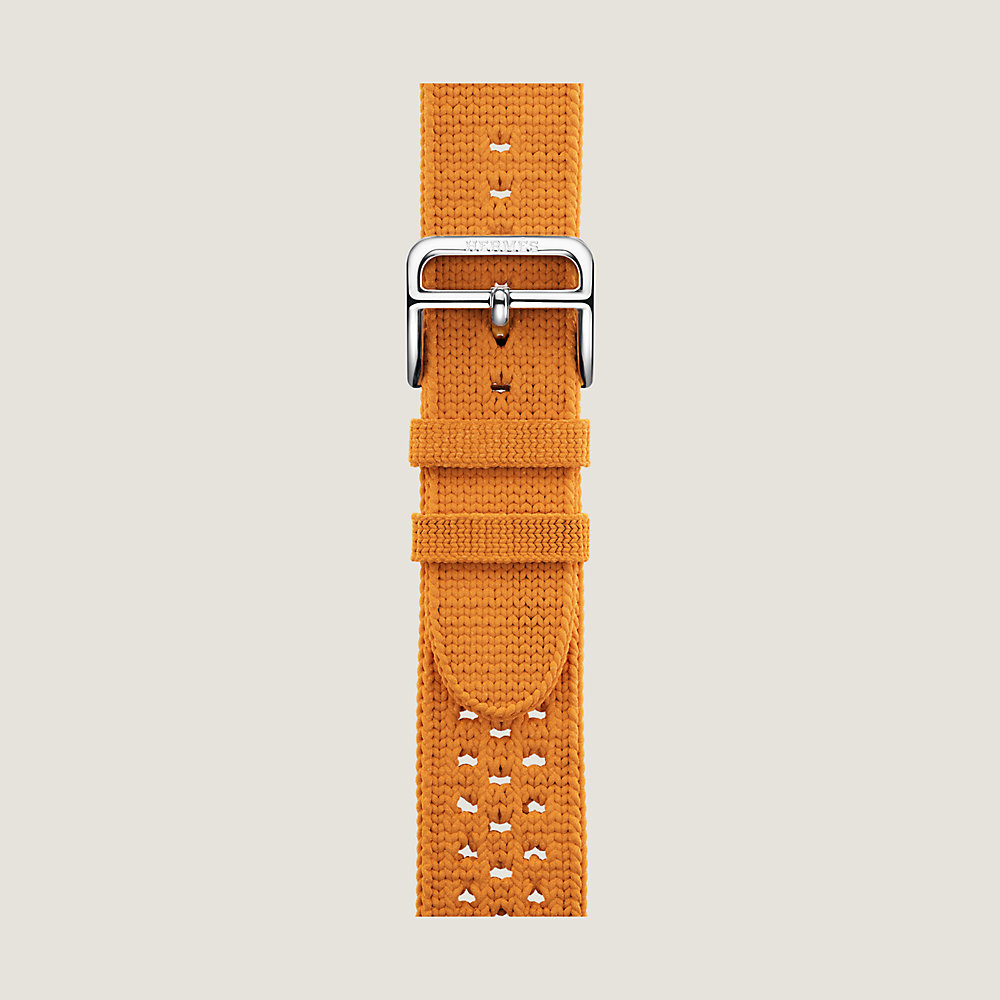 Bracelet Apple Watch Hermès Simple Tour 41 mm Tricot - Orange