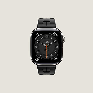 HERMES Apple Watchバンド Simple Tour 42mm Apple Watch Hermès - 42mmケース用トワルH（黒/エクリュ