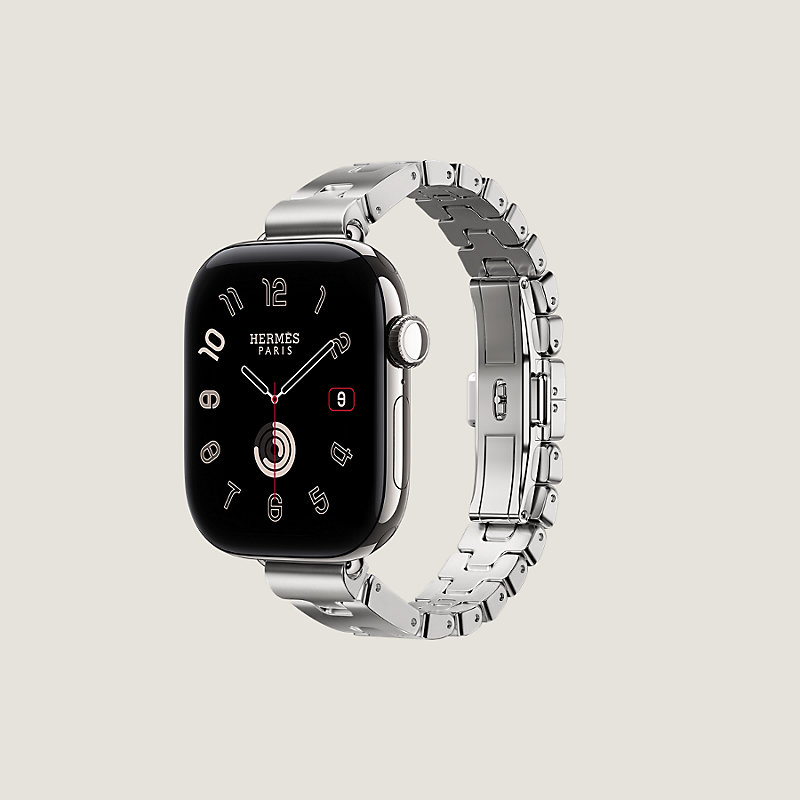 Bracelet Apple Watch Hermès Simple Tour 42&nbsp;mm Grand H Fin, Vue: , vue 3 sur 4