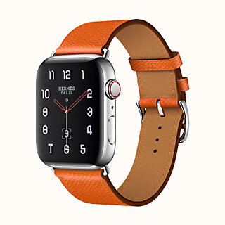 Agrandissement de l\u0027image Bracelet Apple Watch Hermès Simple Tour 44 mm , front