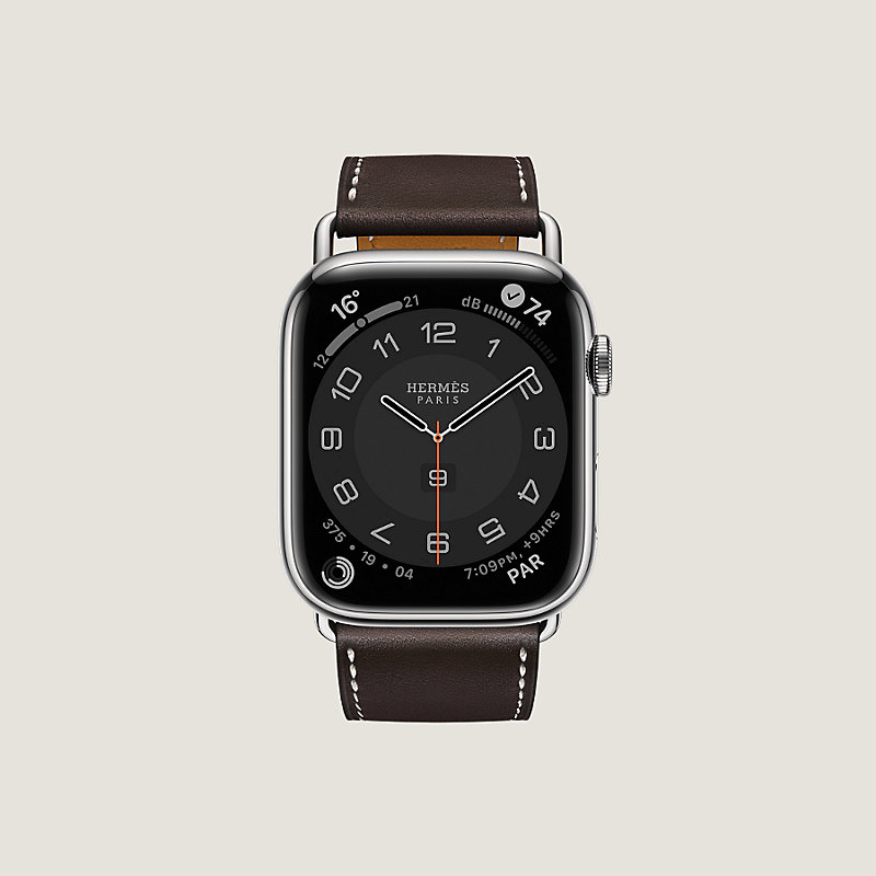 Bracelet Apple Watch Hermès Simple Tour 45 mm Attelage | Hermès Canada