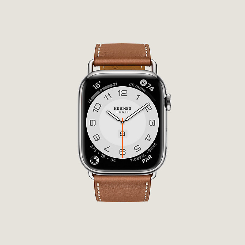 Bracelet Apple Watch Hermès Simple Tour 45&nbsp;mm Attelage