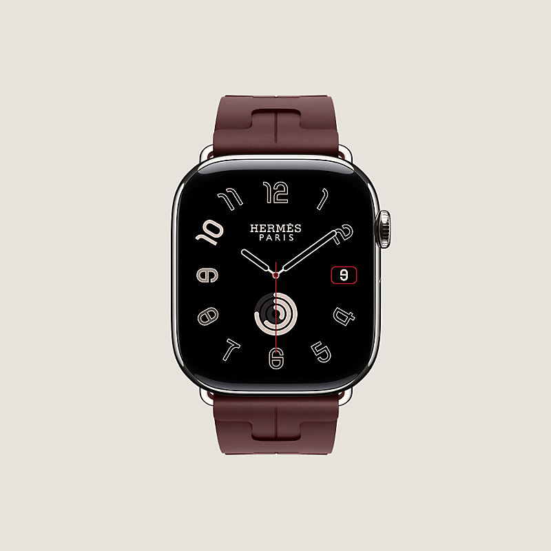 Bracelet Apple Watch Hermès Simple Tour 46&nbsp;mm Boucle Déployante Kilim