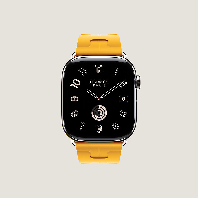 Bracelet Apple Watch Hermès Simple Tour 46&nbsp;mm Boucle Déployante Kilim