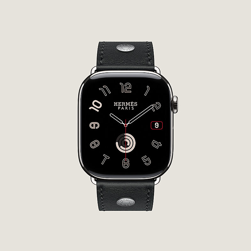 Bracelet Apple Watch Hermès Simple Tour 46&nbsp;mm Clou de Selle