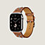 Bracelet Apple Watch Hermès Simple Tour 46&nbsp;mm Clou Médor Rock , Vue: vue de face, front, vue 3 sur 4