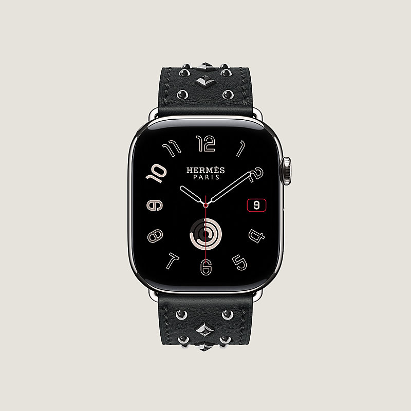 Bracelet Apple Watch Hermès Simple Tour 46&nbsp;mm Clou Médor Rock 