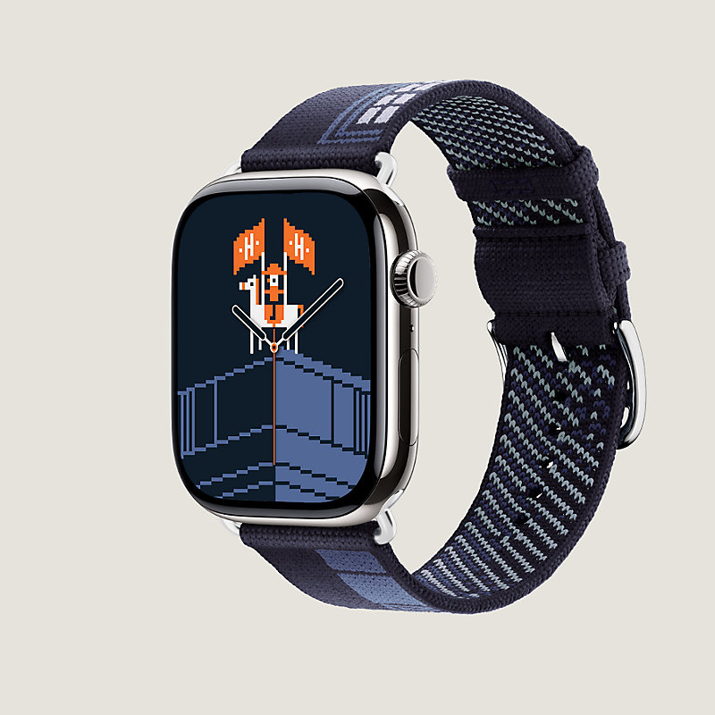 Bracelet Apple Watch Hermès Simple Tour 46&nbsp;mm Faubourg Party
