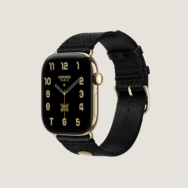 Bracelet Apple Watch Hermès Simple Tour 46&nbsp;mm Sangle Satin, Vue: , vue 3 sur 4