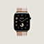 Bracelet Apple Watch Hermès Simple Tour 46&nbsp;mm Toile H Double Jeu, Vue: vue de face, front, vue 3 sur 3