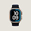 Bracelet Apple Watch Hermès Ultra Simple Tour 49&nbsp;mm En Mer, Vue: vue de face, front, vue 4 sur 4