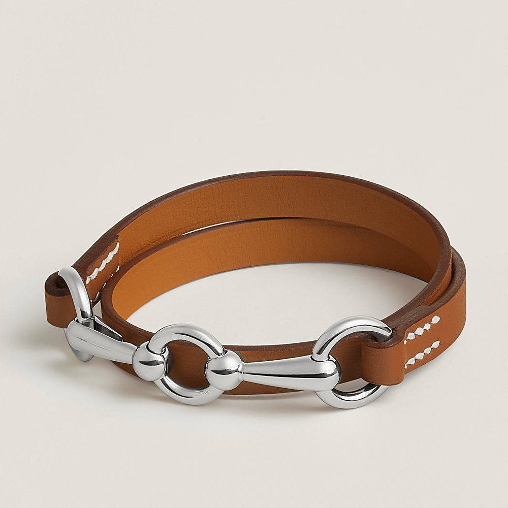 Bracelet Baby Rider Double Tour - Beige | Hermès France