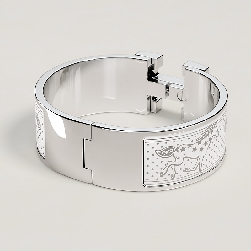 Bracelet Clic Clac H Cheval de Cœur Bandana, Vue: , vue 4 sur 4