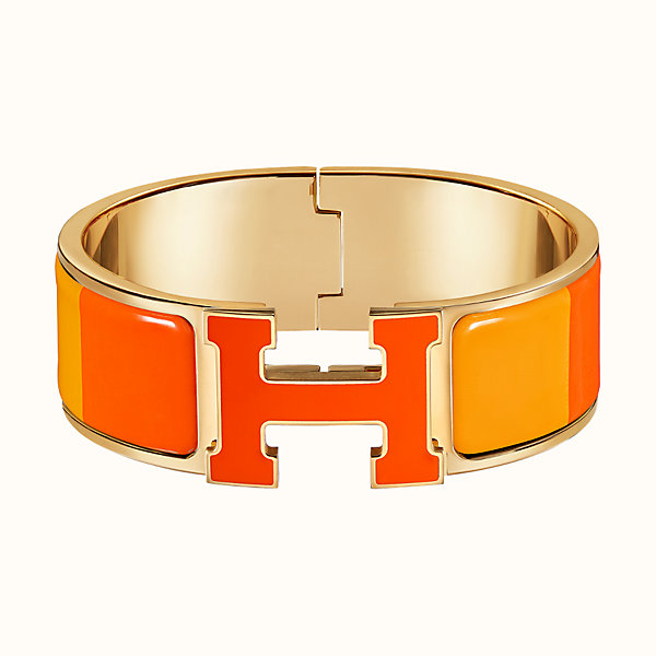 Hermes clic clac orange Clearance