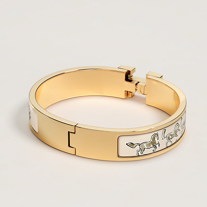 Bracelet Clic H Chevaux en Liberté, Vue: , vue 4 sur 4