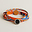 Bracelet double tour en soie, Vue: vue de face, front, vue 3 sur 4