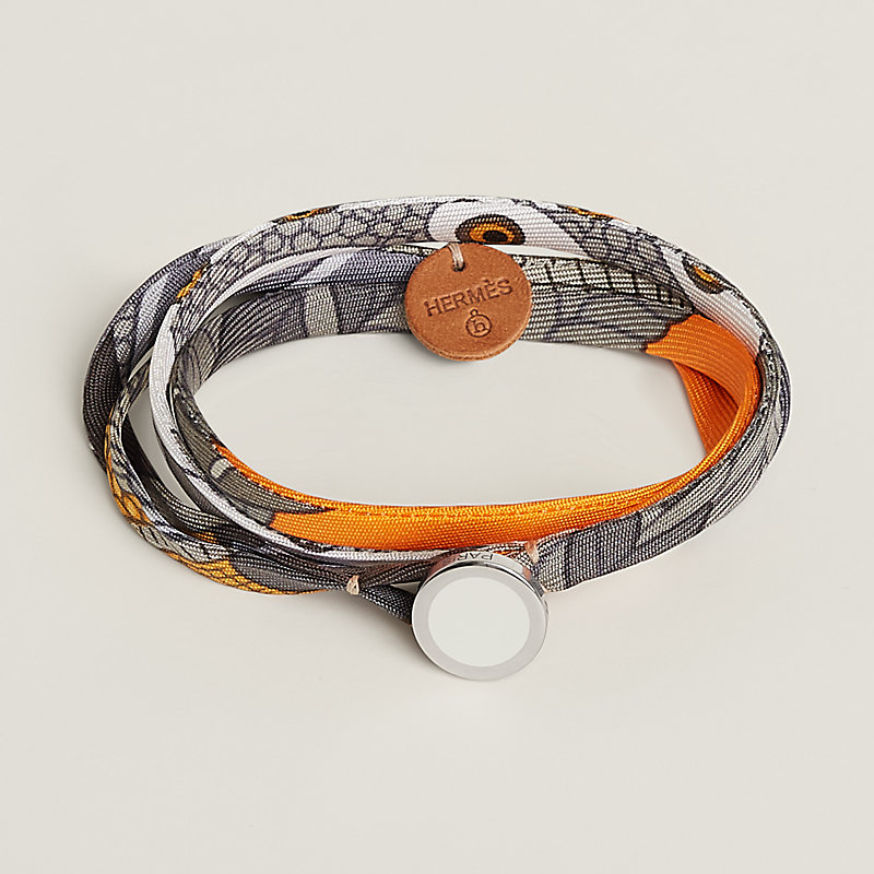 Bracelet en soie double tour