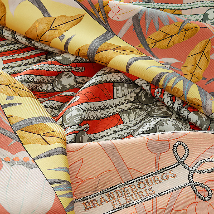 Brandebourgs Fleuris double face scarf 90 | Hermès USA