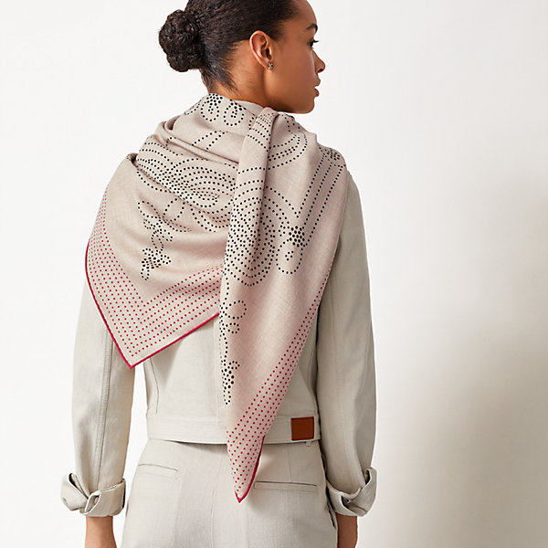 Brandebourgs Points shawl 140 | Hermès 