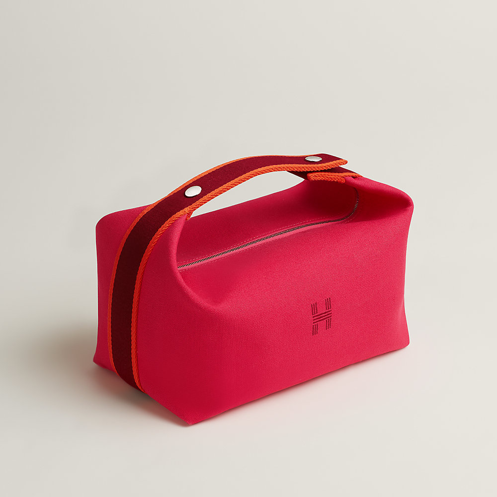 Hermes Small Bride-a-brac Vanity Pouch In Goyave Pink | ModeSens