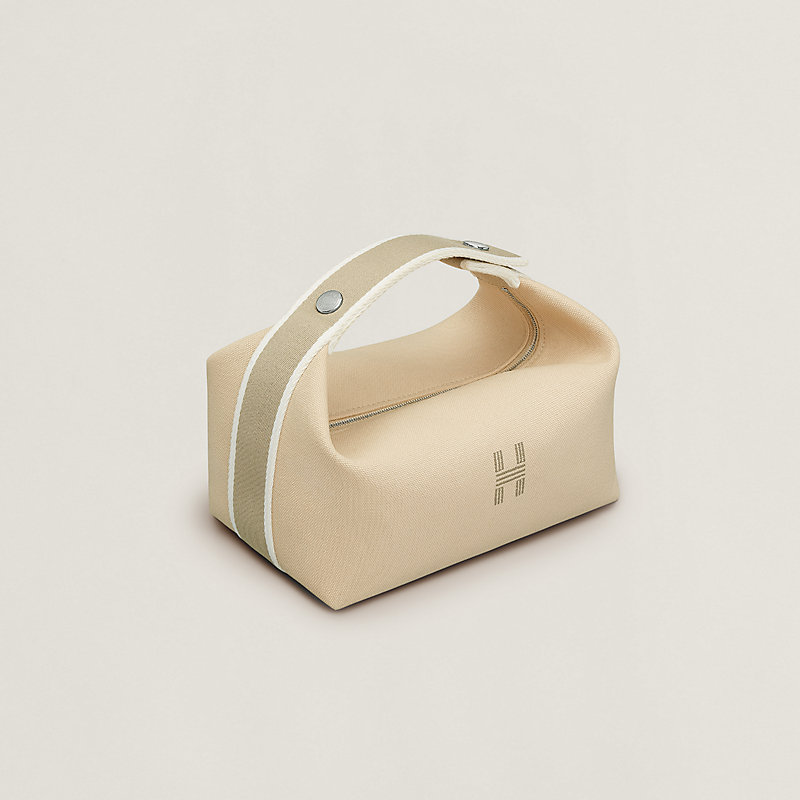 hermes canvas pouch