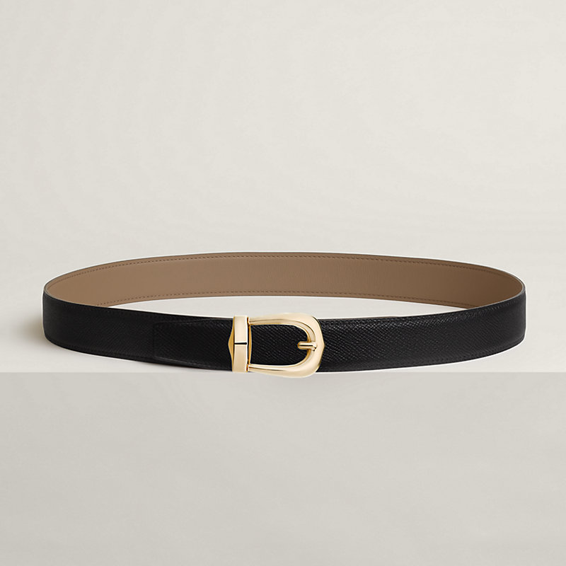 HERMÈS バーガンディ ベルト 70 NEW Hermes H081087 Ceinture F Pop H 15 Veau Black / CC89