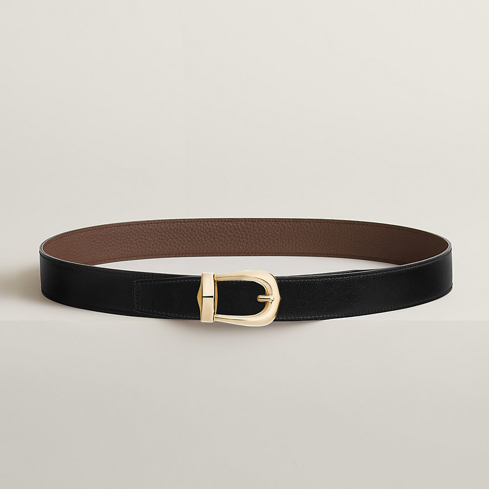 Bride d'Apparat belt buckle & Reversible leather strap 32 mm