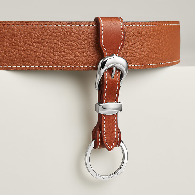 HERMES ストラップ　キーホルダー Bride d'Apparat key ring - Beige | Hermès Finland