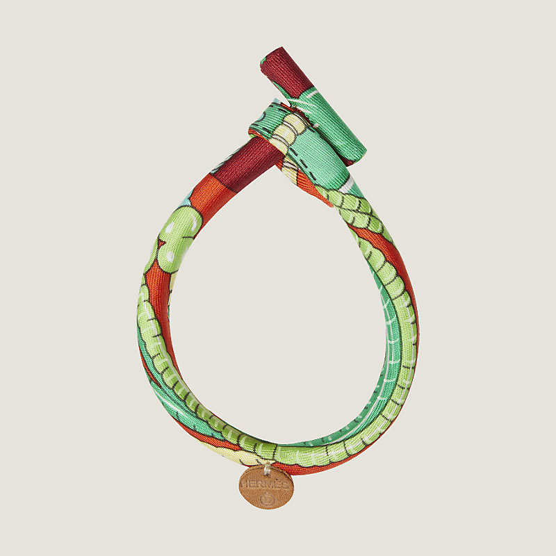 Monogram Jewelry Silk Wrap Bracelet