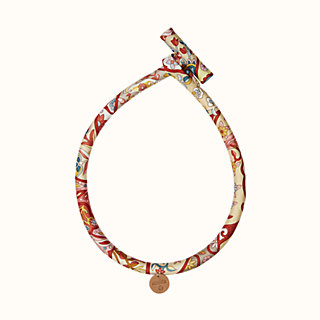 hermes silk necklace