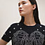 "Brides de gala" embroidered short-sleeve sweater, View: Worn, worn, view 4 of 4
