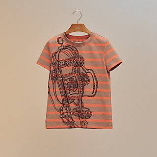 エルメス 【美品】Brides de Gala en Desordre straight t-shirt ボーダー 半袖Tシャツ/ 34 brides-de-gala-en-desordre-
