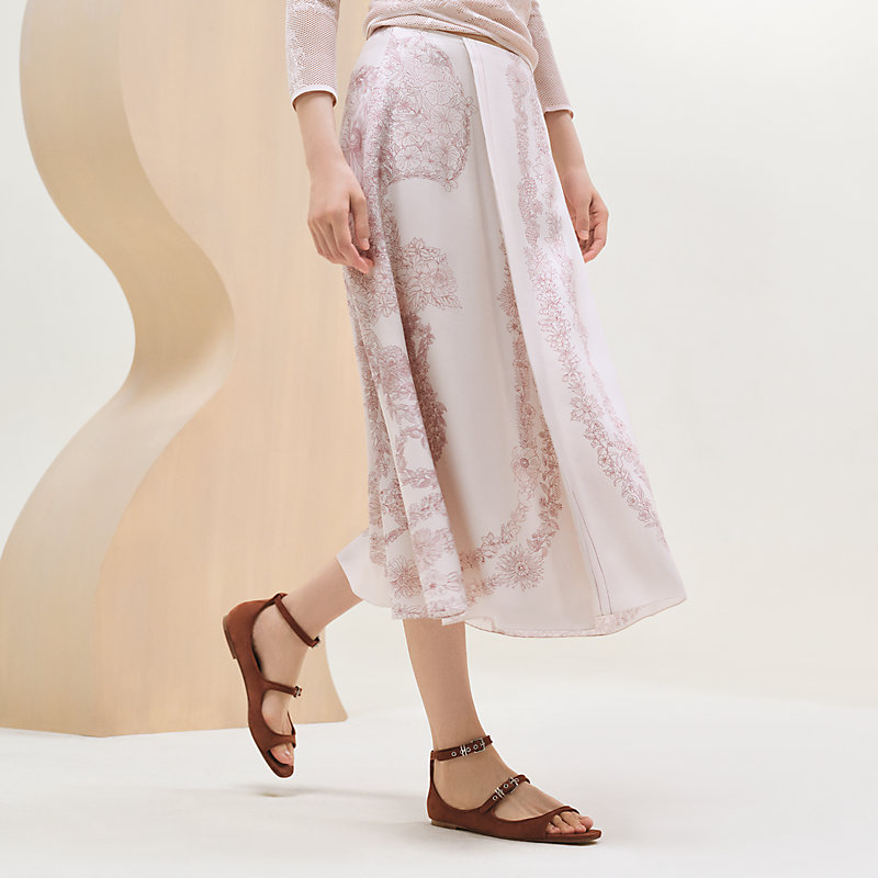 *静かに輝く、美しさの証*【HERMES】 Flared skirt Brides de Gala en Fleurs Esquisse