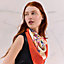Brides de Gala en Fleurs scarf 90, View: Worn, worn, view 1 of 4