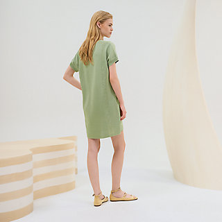 ワンピース HERMES \"Brides de Gala en Fleurs\" twillaine nightgown dress Brides de Gala en Fleurs