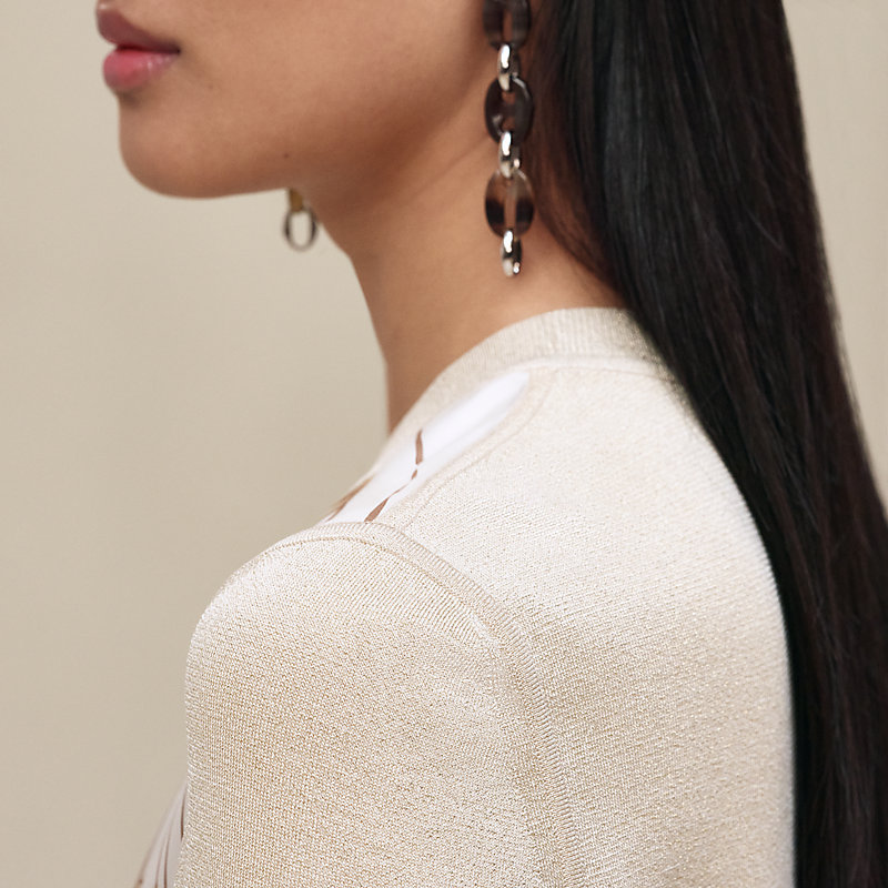 "Brides de Gala Gold" short-sleeve sweater