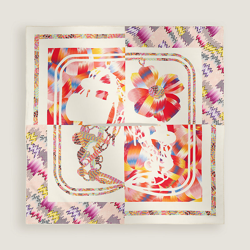 エルメス HERMES ALL OVER MARBLE H203889S MUFFLER【中古】 【楽天  