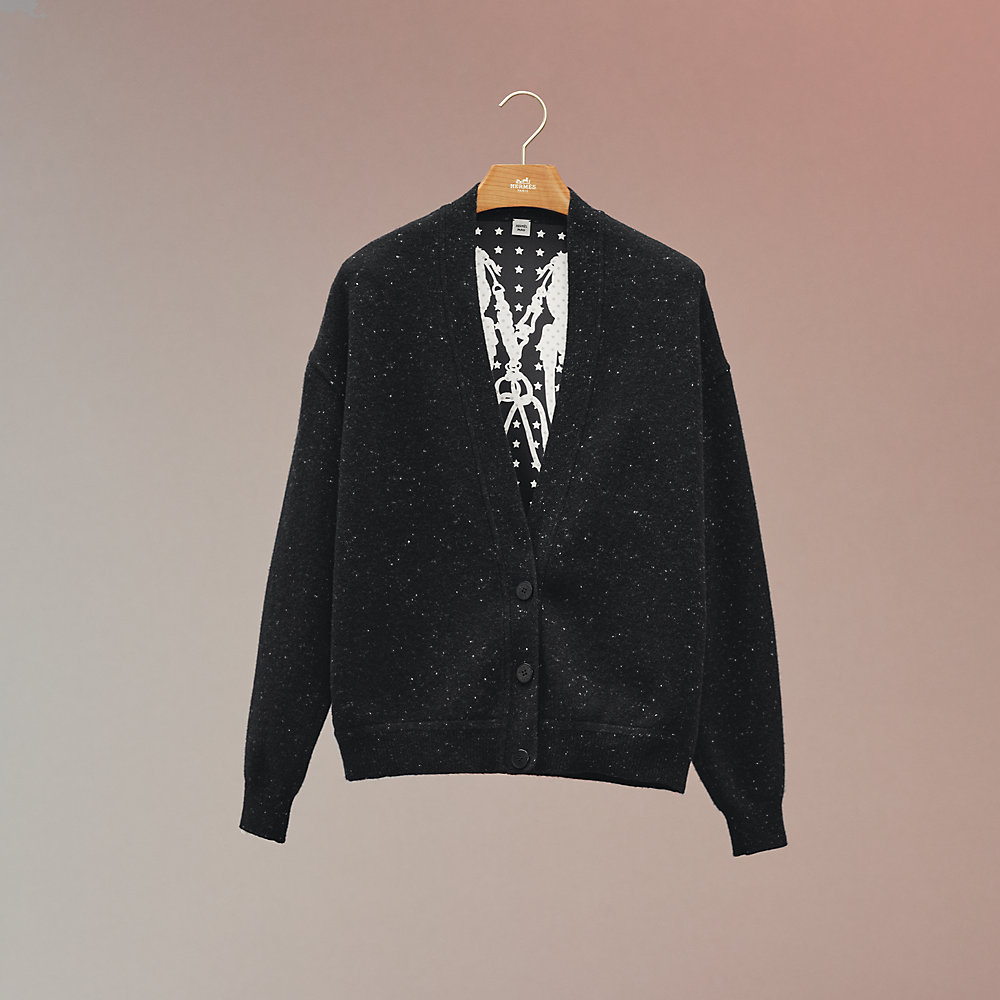 "Brides de Gala" supple longsleeve twillaine cardigan Hermès UAE
