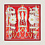 Brides et Destin scarf 90, View: Worn, worn, view 2 of 3