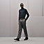 "Broderie cheval" straight cut shirt with Louis collar, View: Worn, worn, view 1 of 6