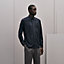 "Broderie cheval" straight cut shirt with Louis collar, View: Worn, worn, view 2 of 6