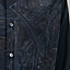 "Broderie cheval" straight cut shirt with Louis collar, View: Worn, worn, view 6 of 6